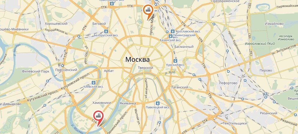 Фабрика СКВОША на карте Москвы